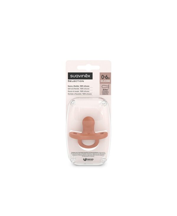 SMOCZEK 100% SILIKONOWY 0-6M FIZJOLOGICZNY SX PRO COLOUR ESSENCE CEGLASTY Suavinex - obrazek 3