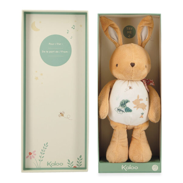 Przytulanka szeleszcząca Królik 28 cm w pudełku Kaloo - obrazek 3