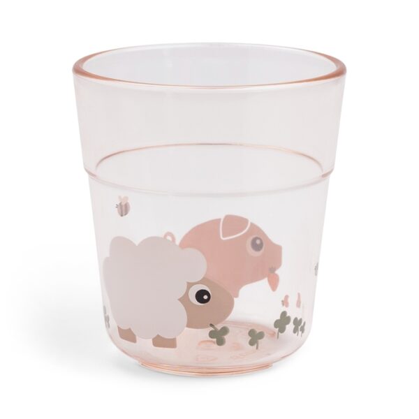 Kubek dla Dziecka Glass L 220ml Tiny Farm Powder Done by Deer