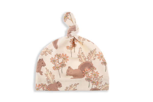 OTULACZ FIRST STEP Z CZAPECZKĄ VINTAGE ANIMALS almond Sleepee - obrazek 5