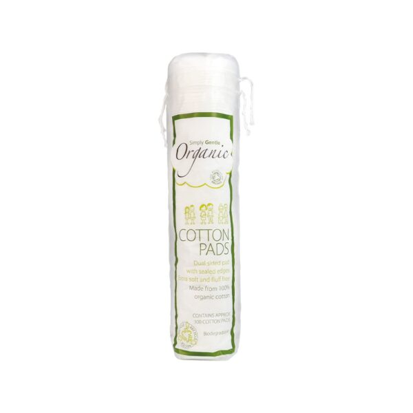 Waciki kosmetyczne w płatkach, 100% bawełna organiczna, 100 szt. Simply Gentle