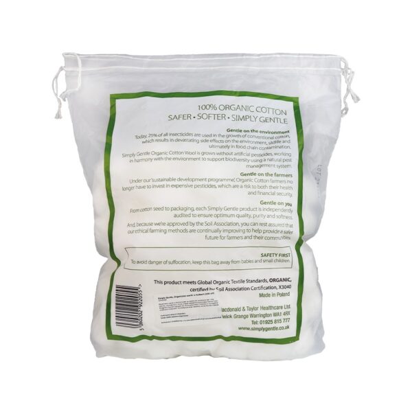 Organiczne waciki w kulkach, 100 szt. Simply Gentle - obrazek 4