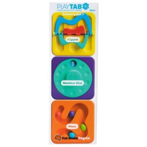 Kwadraty Sensoryczne z Przekładankami PlayTab Lat Brain Toys - z labiryntem