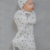 OTULACZ FIRST STEP Z CZAPECZKĄ VINTAGE ANIMALS almond Sleepee - obrazek 3