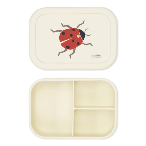 Lunchbox pojemnik silikonowy Ladybug 700 ml Vanilla Copenhagen