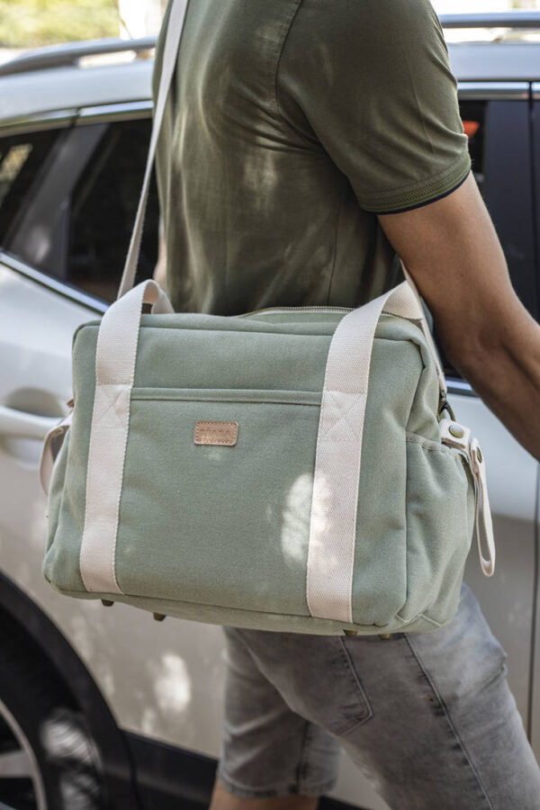 Torba dla mamy Paris Sage green Beaba - obrazek 4