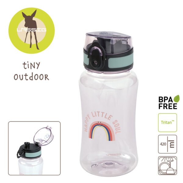 Butelka - bidon tritanowa 420 ml Tiny Outdoor Rainbow Lassig - obrazek 5