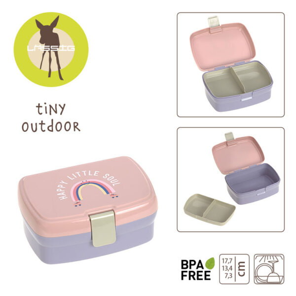 Lunchbox z wkładką Tiny Outdoor Rainbow Lassig - obrazek 6