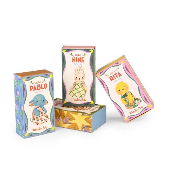 Króliczek BEBE NINE LES MINOUCHKAS Moulin Roty - obrazek 7