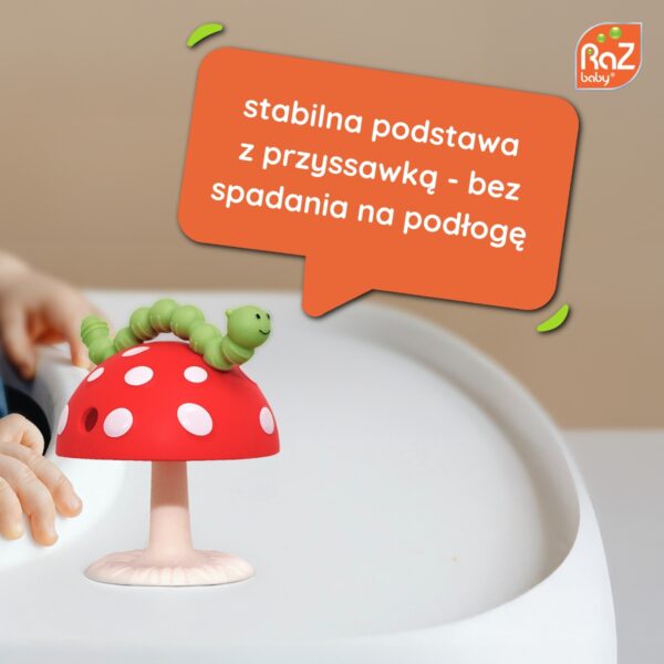 Gryzak Chompy z przyssawką, niebieski, RaZbaby - obrazek 4