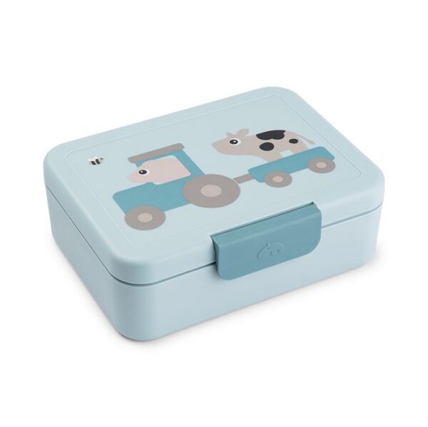 Lunchbox dla Dziecka z Podziałką Tiny Farm Blue Done by Deer