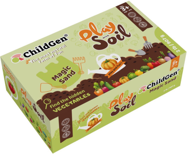 Piasek kinetyczny, Magiczna gleba z warzywami 100% naturalny, ChildGen - obrazek 5