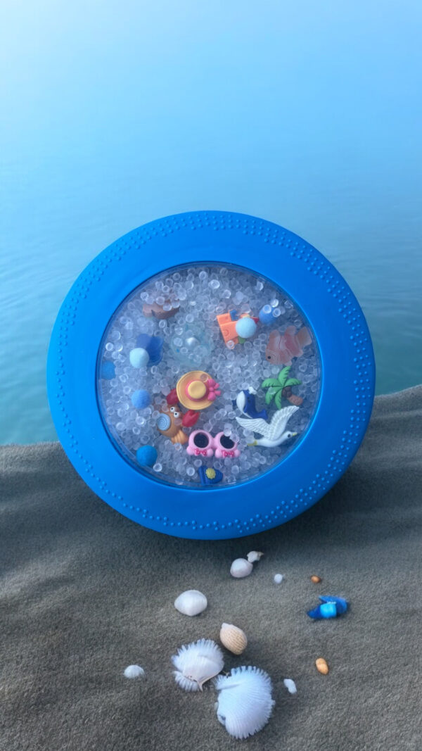 Sensoryczny dysk z figurkami A-Ku-Ku! Peekaboo, motyw Plaża Jellystone - obrazek 3