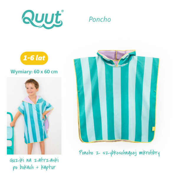 Dwustronne poncho kąpielowe dla dzieci Lagoon QUUT - obrazek 7