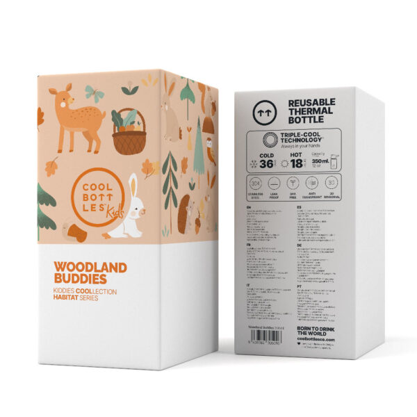 Butelka termiczna Kiddies 350 ml Woodland Buddies Cool Bottles - obrazek 2