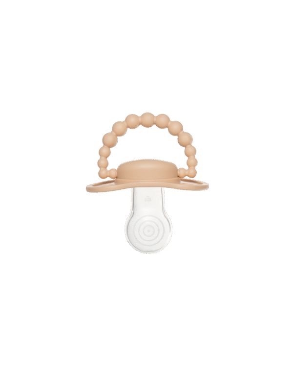 Smoczek pozycjonujący Cookie Beige ROZMIARY LUU Kids - obrazek 2