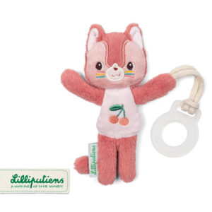 Zawieszka do smoczka świecąca w ciemności Nocny mini przyjaciel Kotka Jeanne 0 m+ Lilliputiens