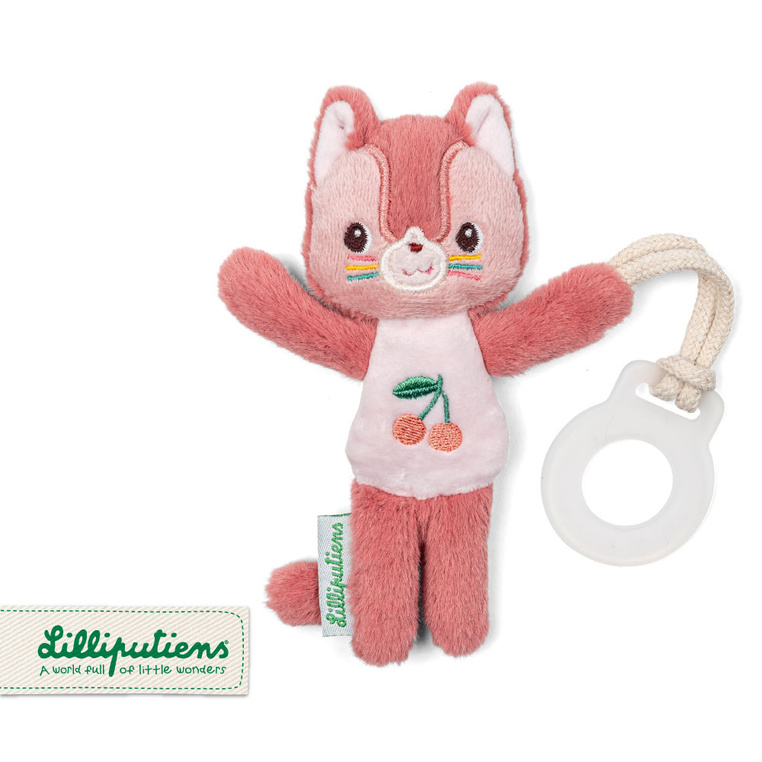 Zawieszka do smoczka świecąca w ciemności Nocny mini przyjaciel Kotka Jeanne 0 m+ Lilliputiens