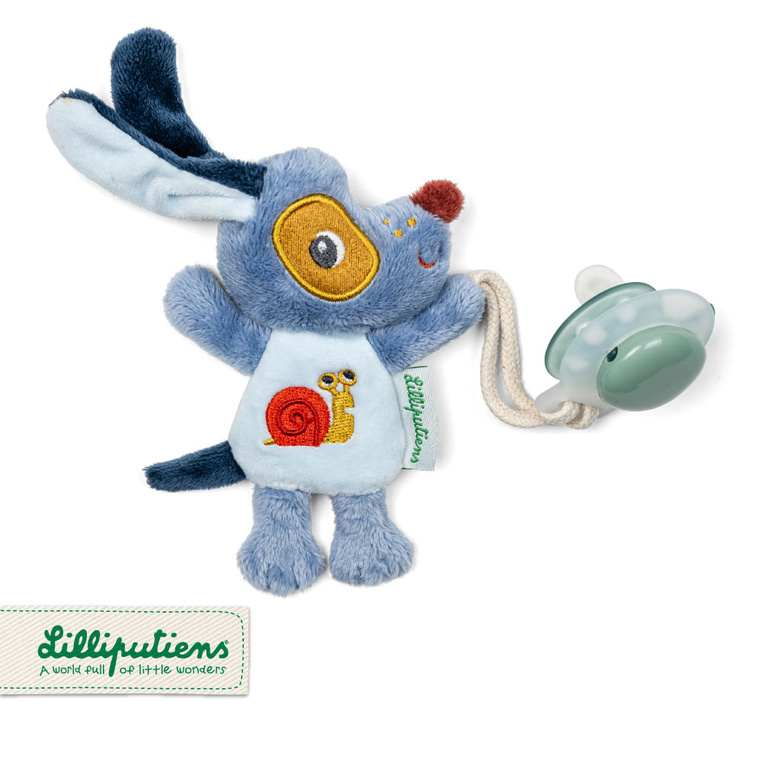 Zawieszka do smoczka świecąca w ciemności Nocny mini przyjaciel Piesek Jules 0 m+ Lilliputiens