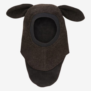 Kominiarka wełniana Uszy Królika Brown Melange HUTTELiHUT