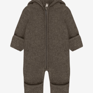 Kombinezon 100% wełny merino - Brown Melange HUTTELiHUT