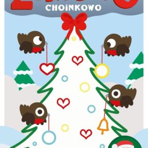 Kolorowanki z naklejkami - Zimowo choinkowo
