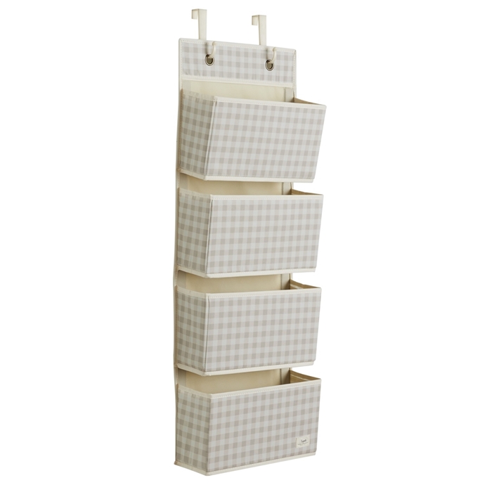 Organizer Na Drzwi Wiszący Gingham Beige 3 Sprouts