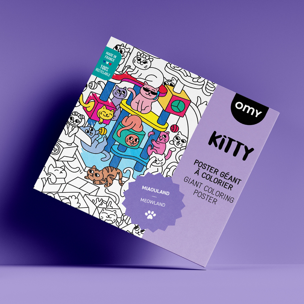 GIGANTYCZNA KOLOROWANKA 100x70 - KITTY OMY