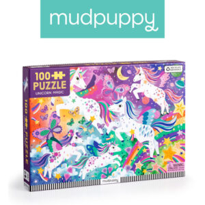 Puzzle Magiczne jednorożce 100 elementów 5+ Mudpuppy