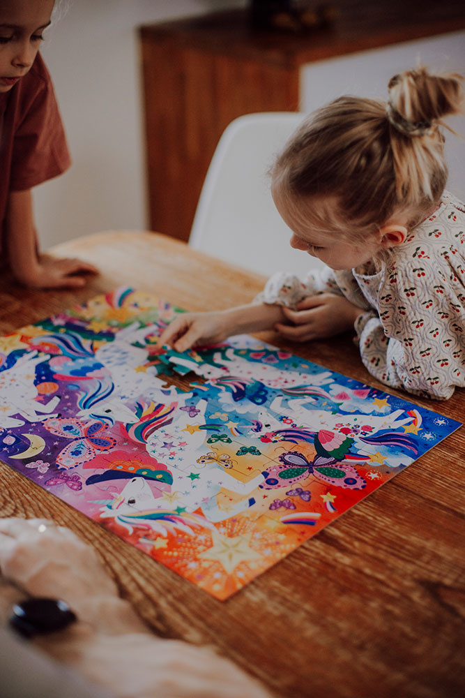 Puzzle Magiczne jednorożce 100 elementów 5+ Mudpuppy - obrazek 3