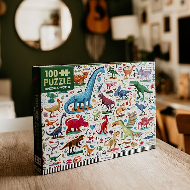 Puzzle Potężne dinozaury 100 elementów 5+ Mudpuppy - obrazek 5