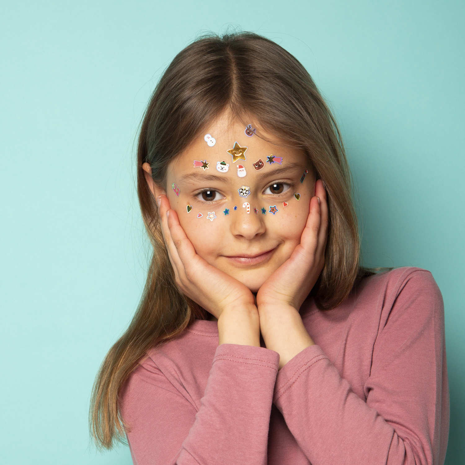 NAKLEJKI DO TWARZY DLA DZIECI CHRISTMAS EDITION - 85 SZTUK OMY - obrazek 2