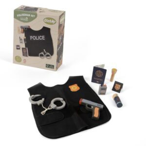 Drewniany zestaw MAŁY POLICJANT dla dzieci DANTOY