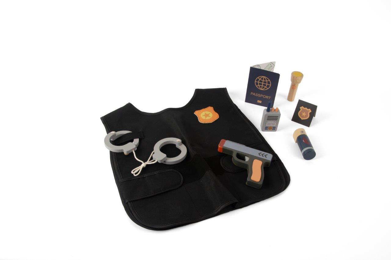 Drewniany zestaw MAŁY POLICJANT dla dzieci DANTOY - obrazek 3