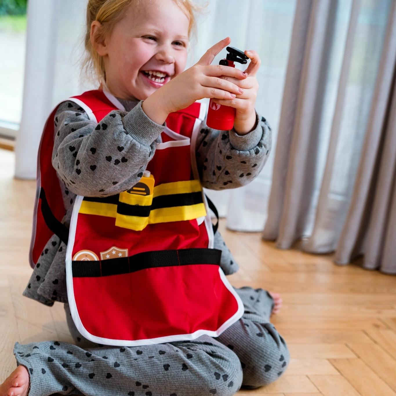 Drewniany zestaw MAŁY STRAŻAK dla dzieci DANTOY - obrazek 2