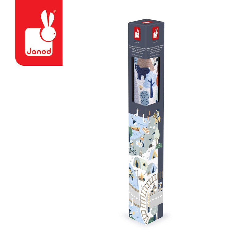 Mata do zabawy z drogą Góry Cross Roads 2+ Janod - obrazek 6