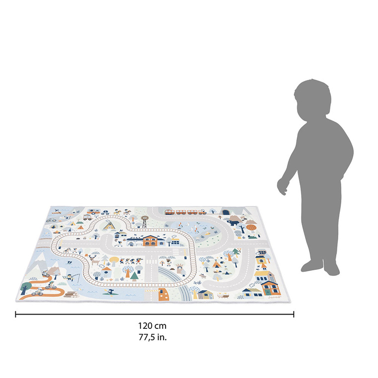 Mata do zabawy z drogą Góry Cross Roads 2+ Janod - obrazek 3