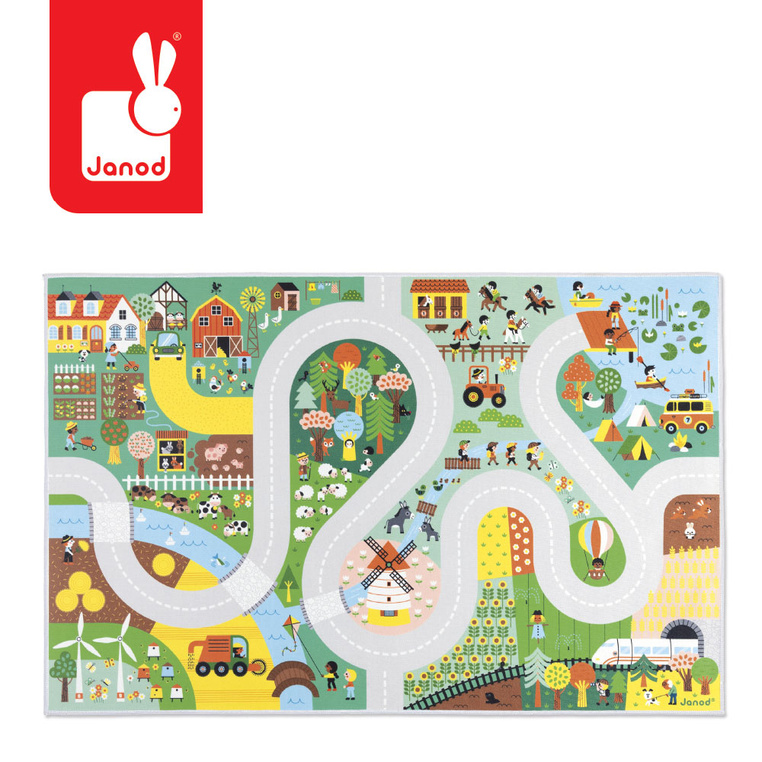 Mata do zabawy z drogą Wieś Cross Roads 2+ Janod