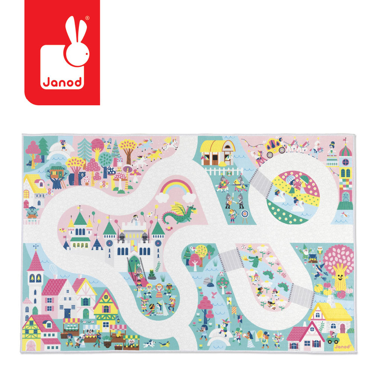 Mata do zabawy z drogą Zaczarowane królestwo Cross Roads 2+ Janod