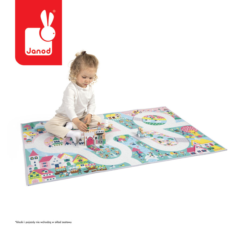 Mata do zabawy z drogą Zaczarowane królestwo Cross Roads 2+ Janod - obrazek 3