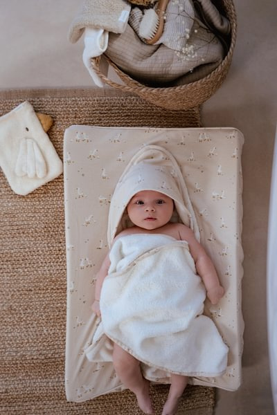 Bawełniany ręcznik z kapturem Little Goose 75 x 75 cm Little Dutch - obrazek 3