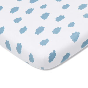 Prześcieradło do łóżeczka CLOUDS 120x60 cm Pink no More