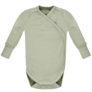 Body z długim rękawem - szałwia POOFI