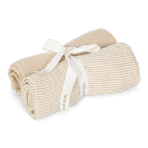 Otulacze muślinowe (2 szt.) Pure Soft Beige Little Dutch