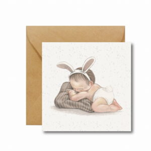 Kartka na narodziny BORN TO BE LOVED hi little