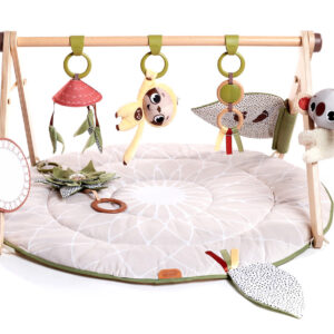 Gimnastyka/mata edukacyjna z drewnianym stojakiem - Boho Chic TINY LOVE