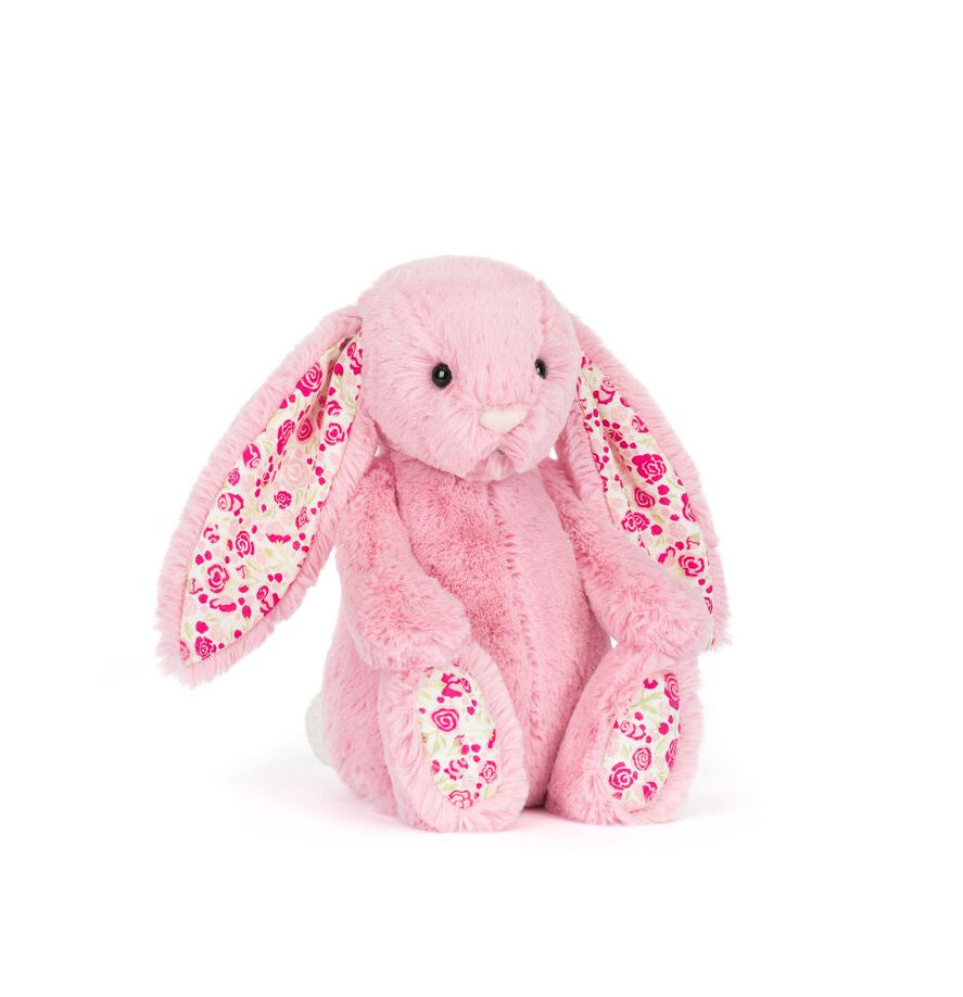 Króliczek LUX Różowy z Kwiecistymi Uszami 31 cm JELLYCAT - obrazek 4