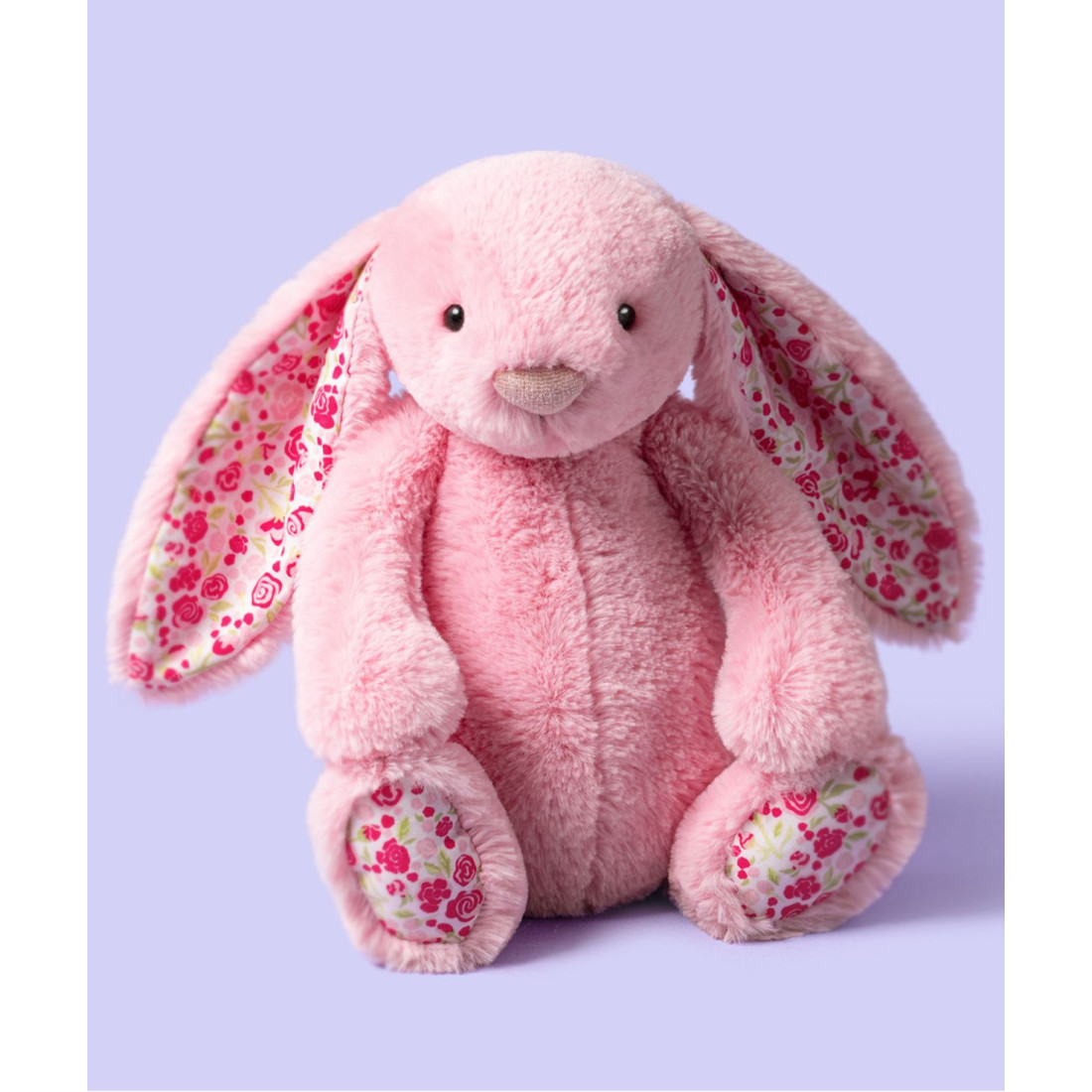 Króliczek LUX Różowy z Kwiecistymi Uszami 31 cm JELLYCAT - obrazek 3