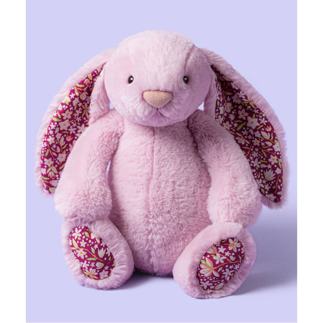 Króliczek LUX Liliowy z Kwiecistymi Uszami 31 cm JELLYCAT - obrazek 3