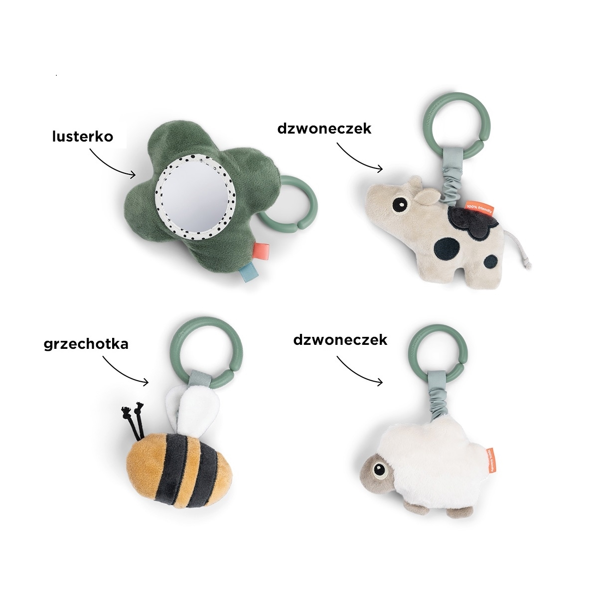 MATA EDUKACYJNA DLA NIEMOWLAKA TINY FARM GREEN DONE BY DEER - obrazek 2